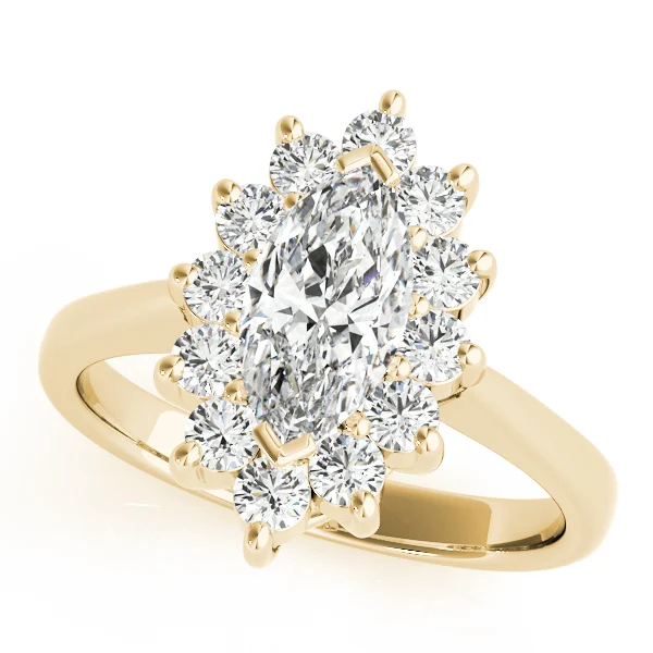 Marquise Halo Engagement Rings - Image 5