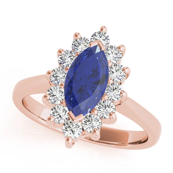 Marquise Halo Engagement Rings - Image 21