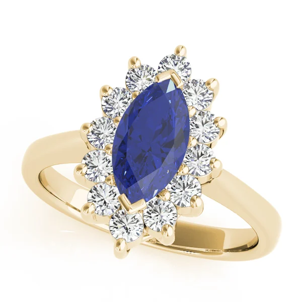 Marquise Halo Engagement Rings - Image 17