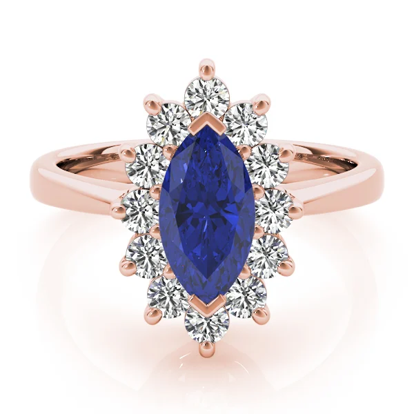 Marquise Halo Engagement Rings - Image 23