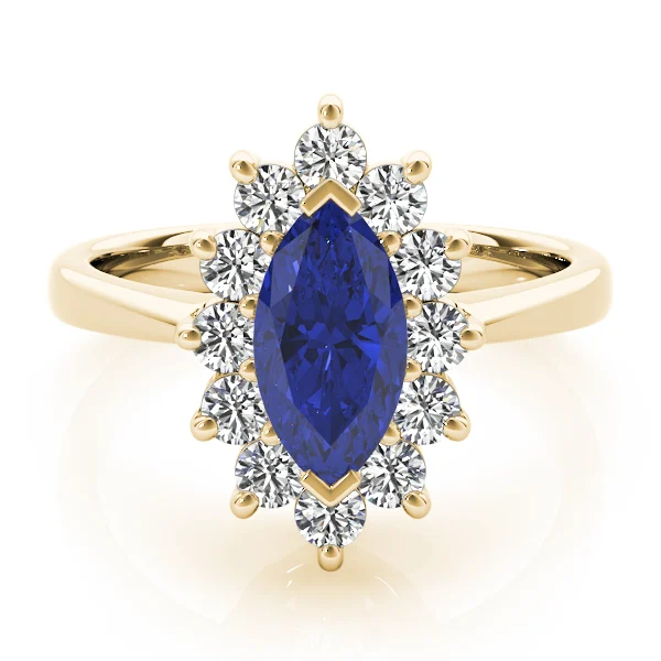 Marquise Halo Engagement Rings - Image 19