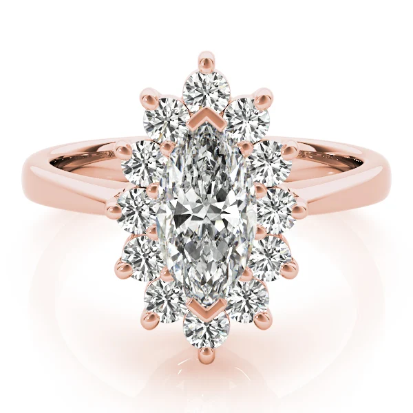 Marquise Halo Engagement Rings - Image 11