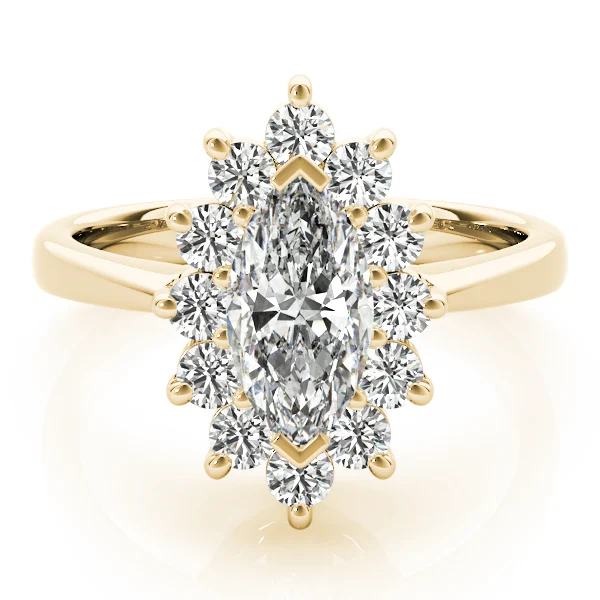 Marquise Halo Engagement Rings - Image 7