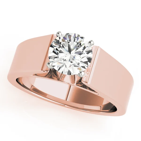 Wide Cathedral Solitaire Engagement Ring - Image 9