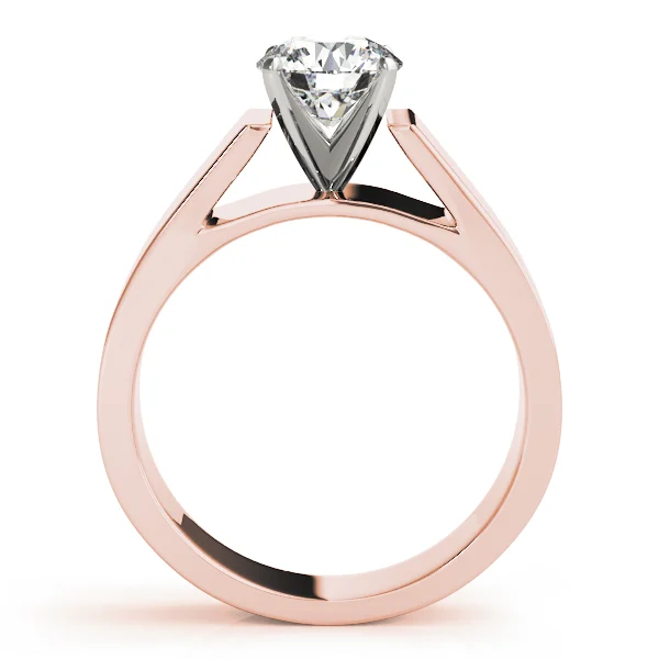 Wide Cathedral Solitaire Engagement Ring - Image 10