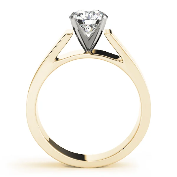 Wide Cathedral Solitaire Engagement Ring - Image 6