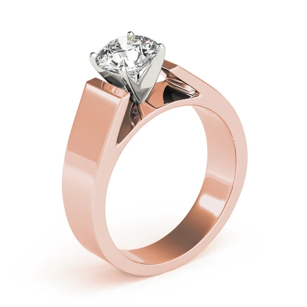 Wide Cathedral Solitaire Engagement Ring - Image 12