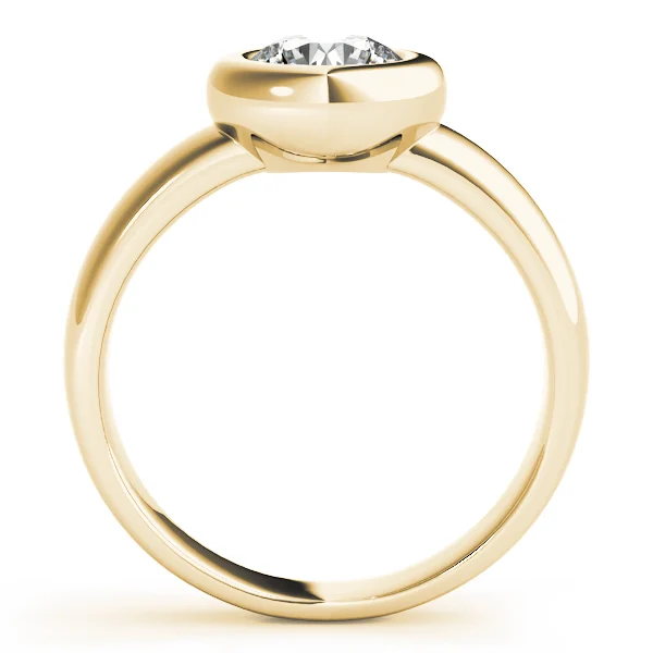 Solitaire Bezel Set Engagement Ring - Image 6