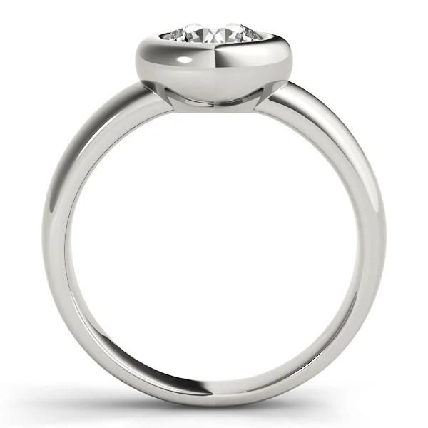 Solitaire Bezel Set Engagement Ring - Image 2