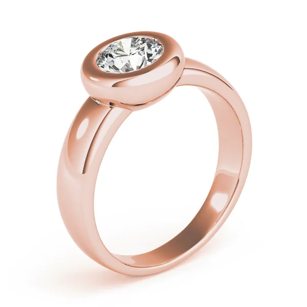 Solitaire Bezel Set Engagement Ring - Image 12