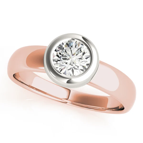 Solitaire Bezel Set Engagement Rings - Image 9