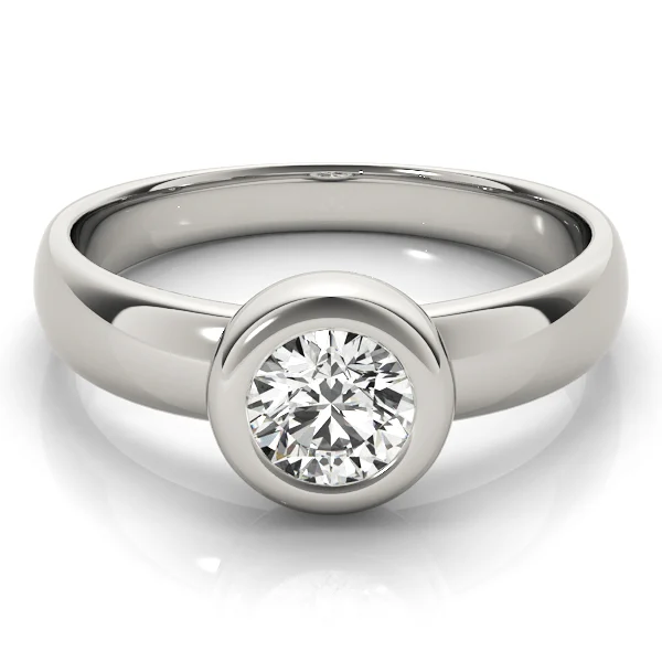 Solitaire Bezel Set Engagement Rings - Image 3