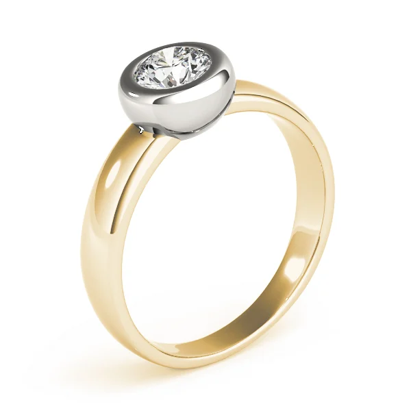 Solitaire Bezel Set Engagement Rings - Image 8