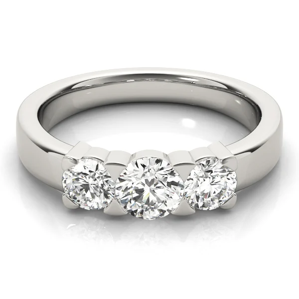 3-Stone Round Engagement Rings - Image 3