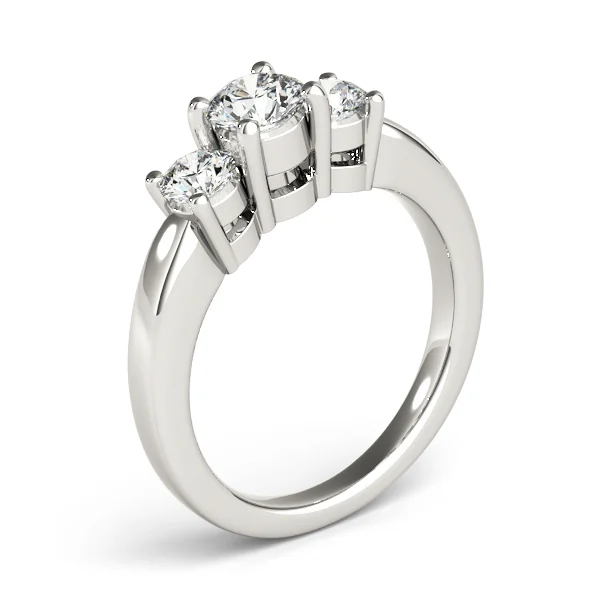 3-Stone Round Engagement Ring - Image 4