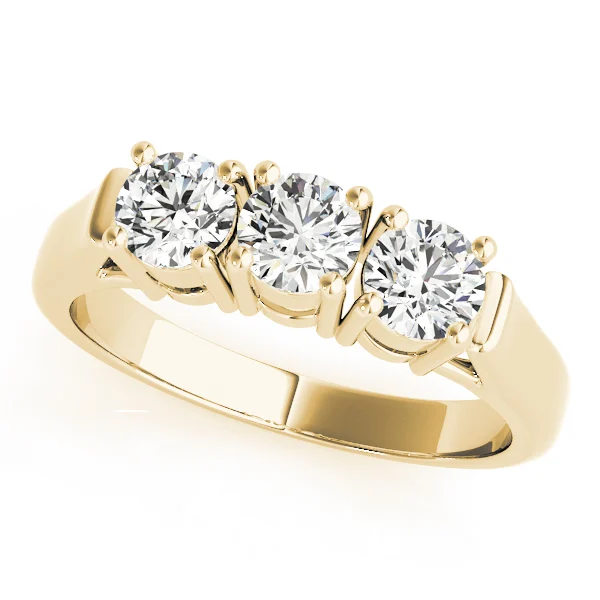 3-Stone Prong Set Wedding Bands - Image 5
