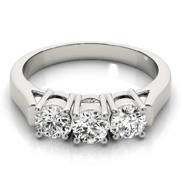3-Stone Prong Set Wedding Bands - Image 3