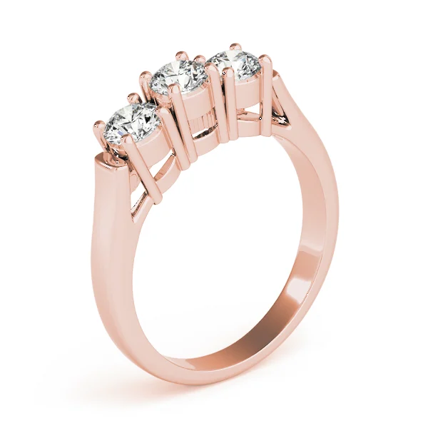 3-Stone Prong Set Wedding Bands - Image 12