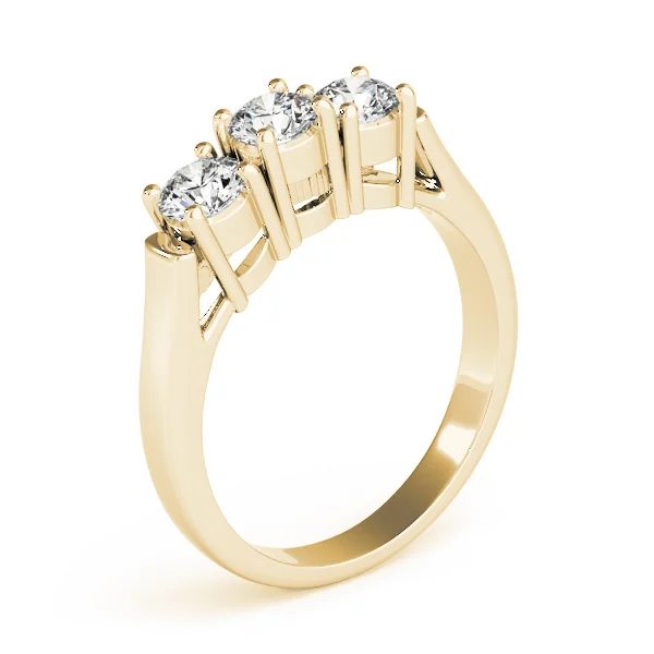 3-Stone Prong Set Wedding Bands - Image 8