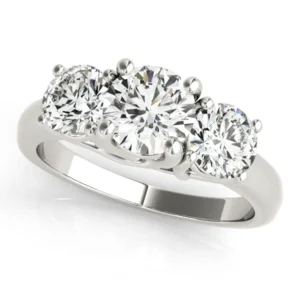 3-Stone Trellis Engagement Ring