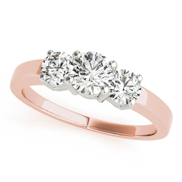 ENGAGEMENT RINGS 3 STONE ROUND - Image 9
