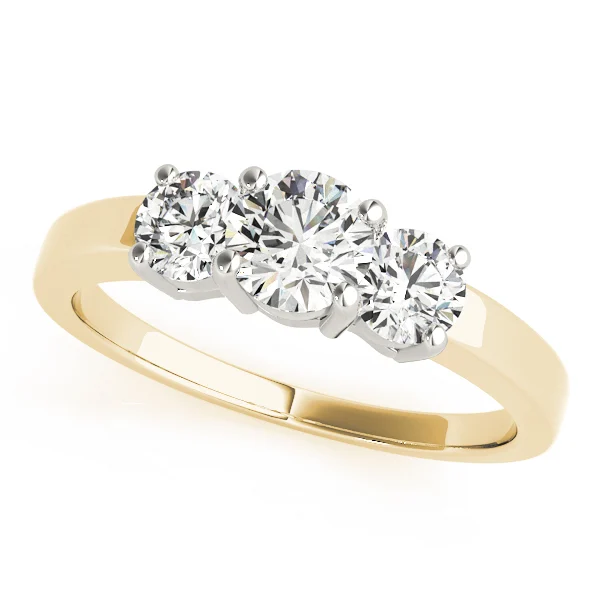 ENGAGEMENT RINGS 3 STONE ROUND - Image 5
