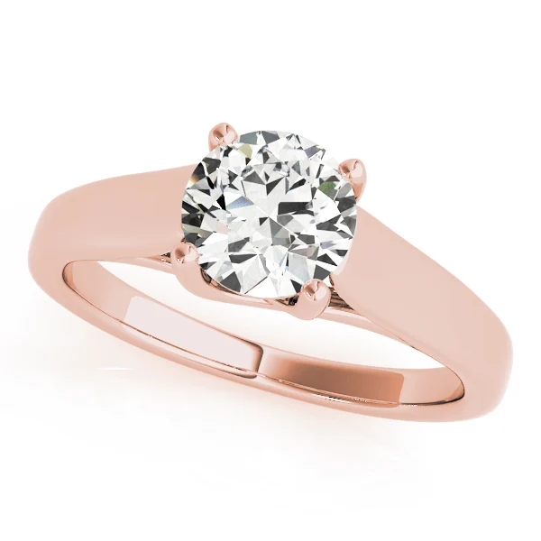 Round Trellis Solitaire Engagement Ring - Image 7