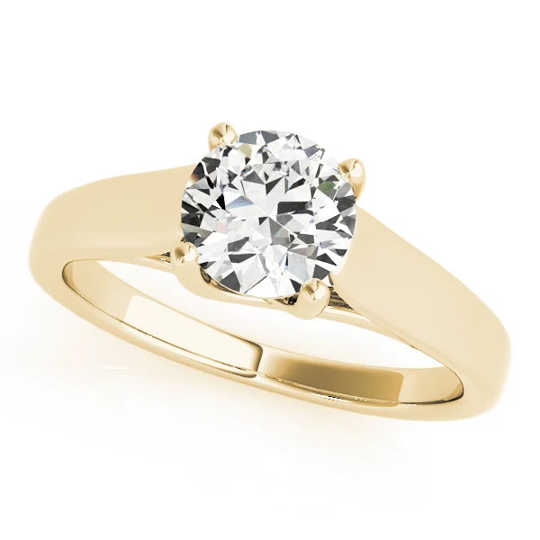 Round Trellis Solitaire Engagement Ring - Image 4