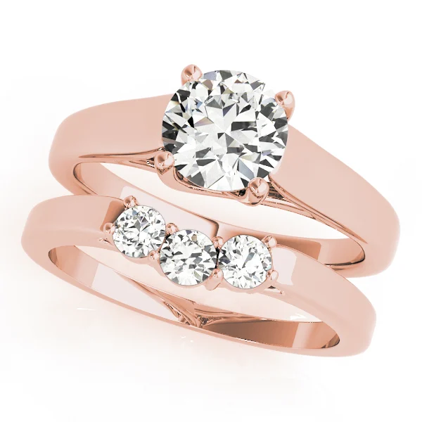 Round Trellis Solitaire Engagement Ring - Image 9