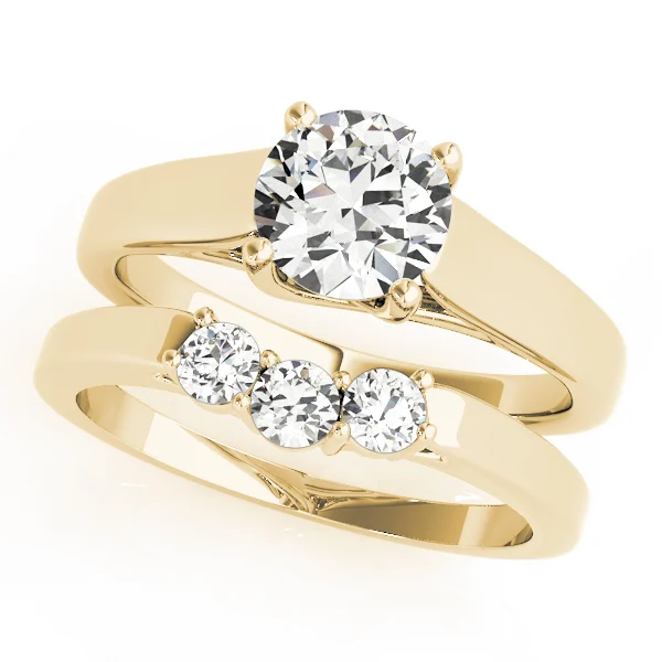 Round Trellis Solitaire Engagement Ring - Image 6