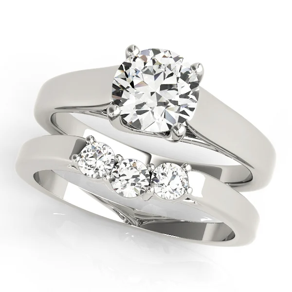 Round Trellis Solitaire Engagement Ring - Image 3