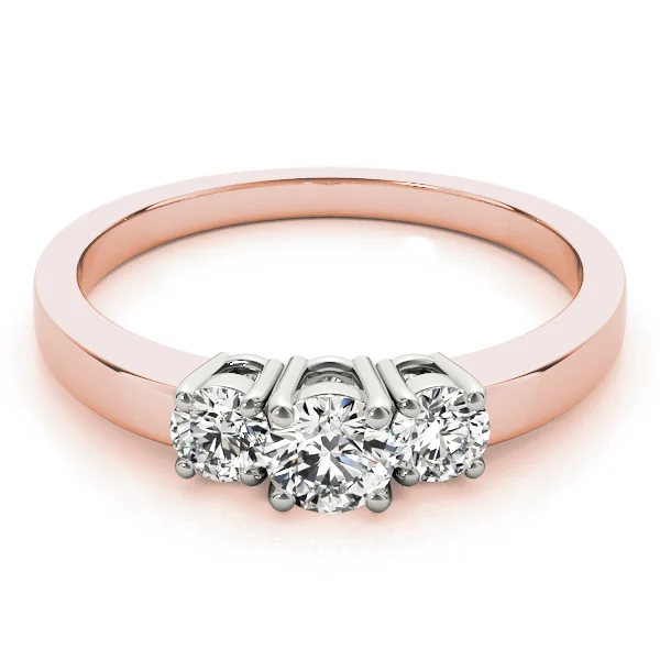 3-Stone Round Prong Set Engagement Rings - Image 11