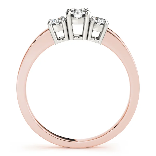 3-Stone Round Prong Set Engagement Rings - Image 10
