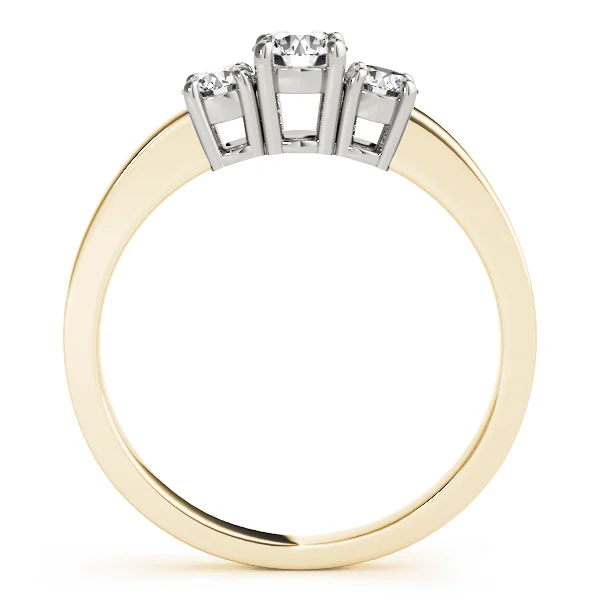 3-Stone Round Prong Set Engagement Rings - Image 6