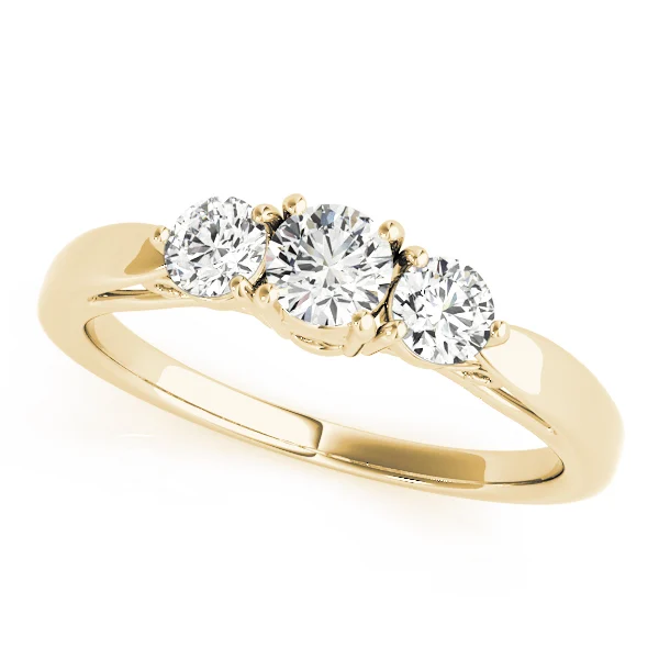 3-Stone Prong Set Engagement Rings - Image 5