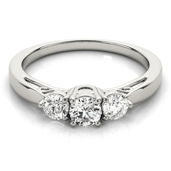 3-Stone Prong Set Engagement Rings - Image 3
