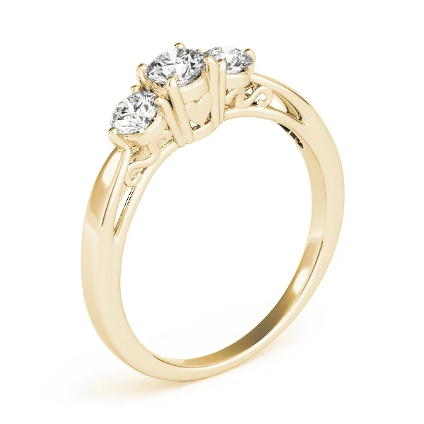 3-Stone Prong Set Engagement Rings - Image 8