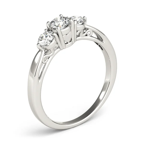 3-Stone Prong Set Engagement Rings - Image 4