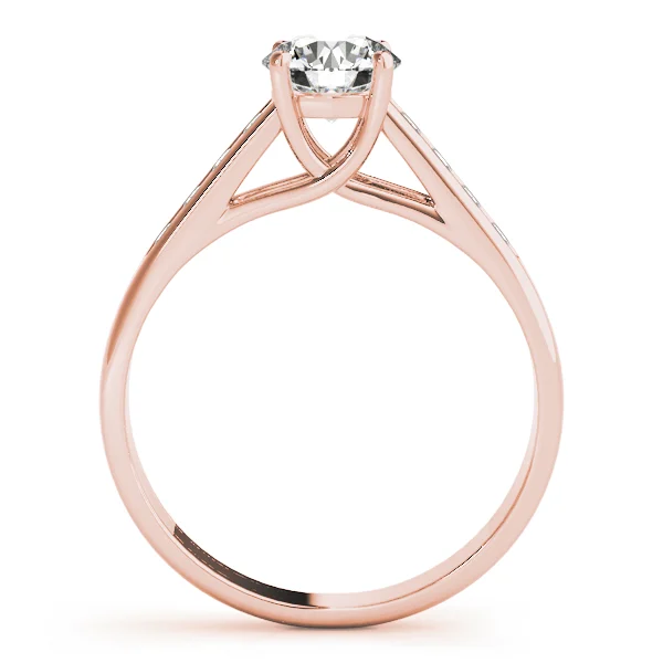 Single Row Channel Set Trellis Engagement Ring - Image 10