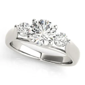 3-Stone Trellis Engagement Ring