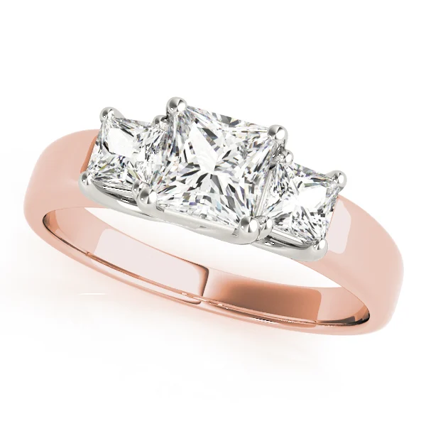 ENGAGEMENT RINGS 3 STONE PRINCESS - Image 9