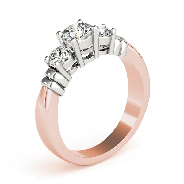 ENGAGEMENT RINGS 3 STONE ROUND - Image 12