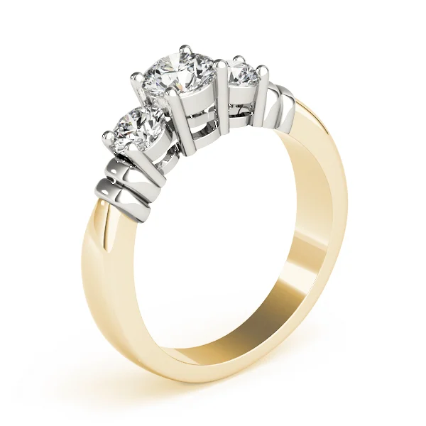 ENGAGEMENT RINGS 3 STONE ROUND - Image 8