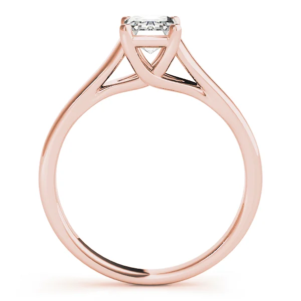 Solitaire Trellis Emerald Cut Engagement Ring - Image 10