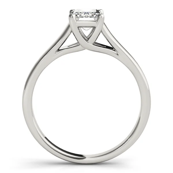 Solitaire Trellis Emerald Cut Engagement Ring - Image 2
