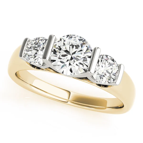 3-Stone Round Engagement Ring - Image 5