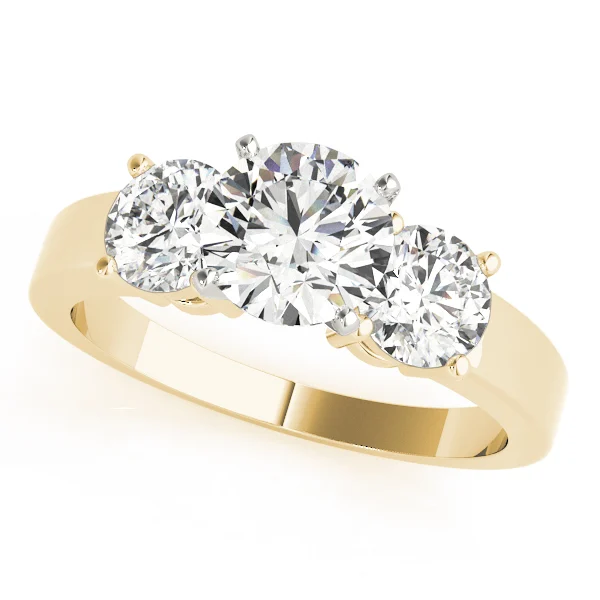 3-Stone Round Engagement Ring - Image 9