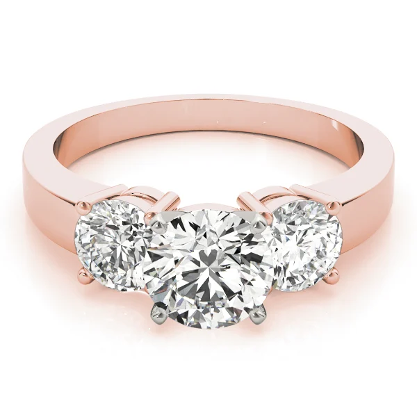 3-Stone Round Engagement Ring - Image 3