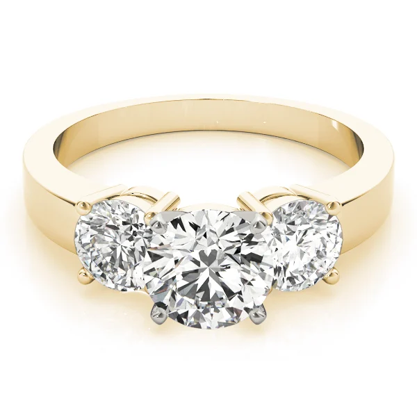 3-Stone Round Engagement Ring - Image 4