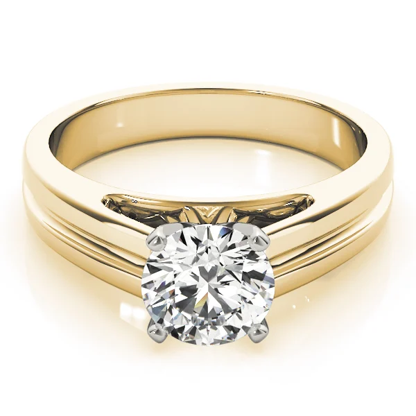 Cathedral Solitaire Engagement Ring - Image 7